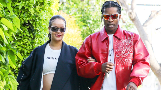 Rihanna Bares Baby Bump In Crop Top On Walk With A$AP Rocky – Hollywood ...