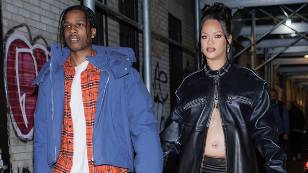 Rihanna Slays Mini Skirt & Thigh-High Boots With Baby Bump On Display While Out With A$AP Rocky