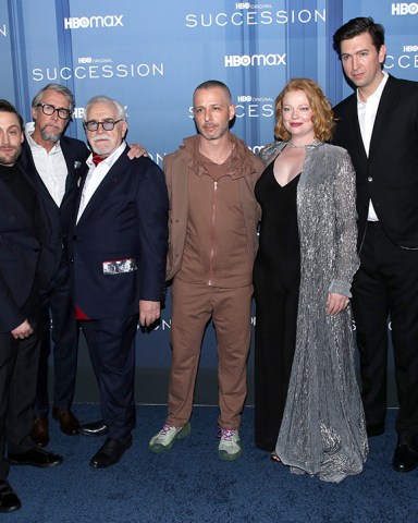 'Succession' Season 4 Premiere held at Jazz at Lincoln Center on March 20, 2023 in New York City, NY. 20 Mar 2023 Pictured: Kieran Culkin, Alan Ruck, Brian Cox, Jeremy Strong, Sarah Snook,. Photo credit: Steven Bergman/AFF-USA.COM / MEGA TheMegaAgency.com +1 888 505 6342 (Mega Agency TagID: MEGA959257_040.jpg) [Photo via Mega Agency]