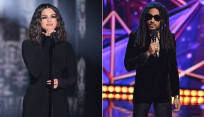 Selena Gomez and Lenny Kravitz