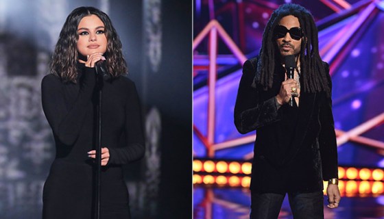 Selena Gomez and Lenny Kravitz