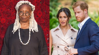 whoopi goldberg harry and meghan car chase