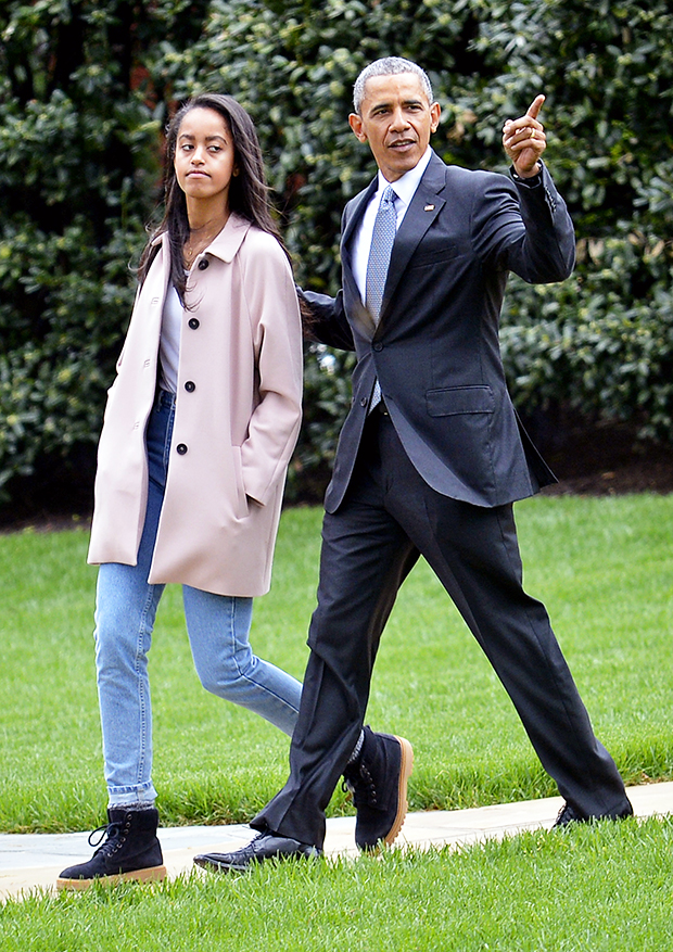 Barack and Malia Obama 