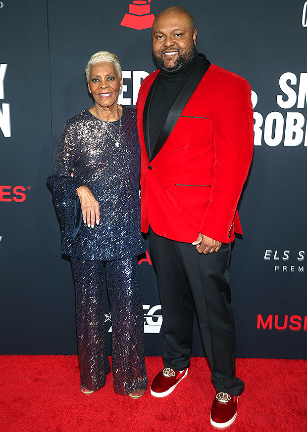 Dionne Warwick and her son 