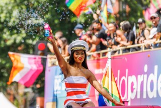 Actress and singer Keke Palmer is seen during the DC Pride Parade on Saturday, June 8, 2024 in Washington, District of Columbia in Logan Circle. (Photo by Aaron Schwartz / Middle East Images / Middle East Images via AFP) (Photo by AARON SCHWARTZ/Middle East Images/AFP via Getty Images)