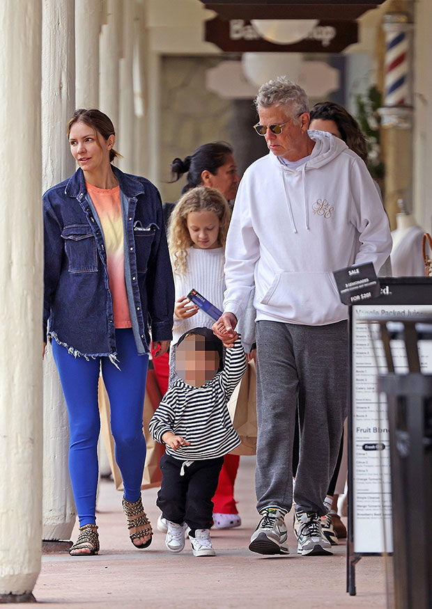 Katharine McPhee & David Foster Take Son Rennie On Family Outing