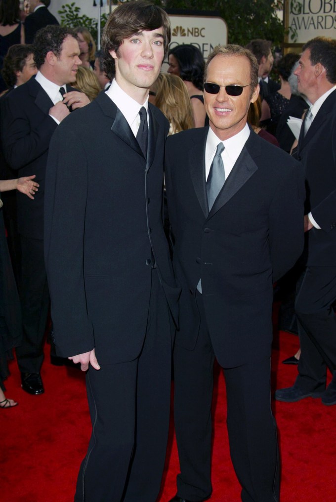 With Son At Golden Globes 2003