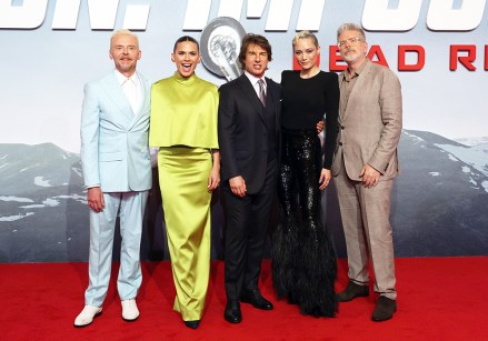 Simon Pegg, British actor Hayley Atwell, US actor Tom Cruise, French actor Pom Klementieff, and US filmmaker Christopher McQuarrie pose at the Middle East premiere of 'Mission: Impossible - Dead Reckoning Part One' at the Emirates Palace in the Gulf emirate of Abu Dhabi, United Arab Emirates, 26 June 2023. The movie is the seventh installment in the Mission: Impossible film series.
Mission: Impossible - Dead Reckoning Part One film premiere in Abu Dhabi, United Arab Emirates - 26 Jun 2023