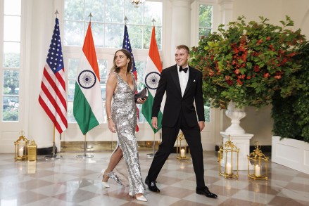Ms. Naomi Biden Neal (L) and Mr. Peter Neal (R) arrive to attend a state dinner in honor of Indian Prime Minister Narendra Modi hosted by US President Joe Biden and First Lady Jill Biden at the White House in Washington, DC, USA, 22 June 2023.
President Biden hosts Indian Prime Minister Modi for state visit, Washington, USA - 22 Jun 2023
