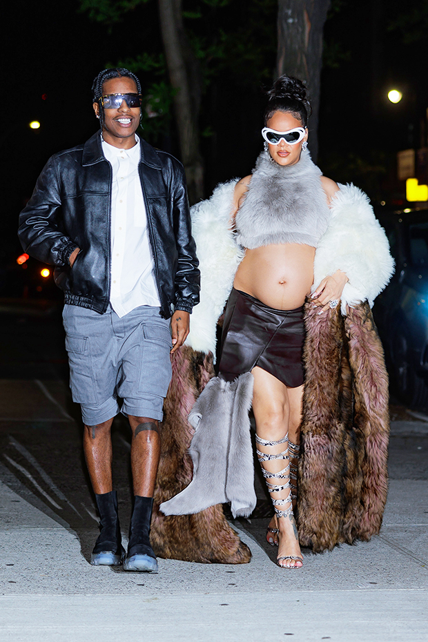Rihanna & Asap Rocky at Pharrell's Louis Vuitton debut in Paris