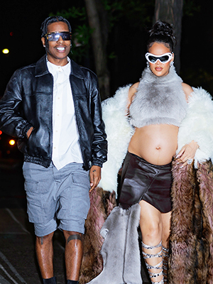 Rihanna & A$AP Rocky Match in All Denim at Pharrell's Louis