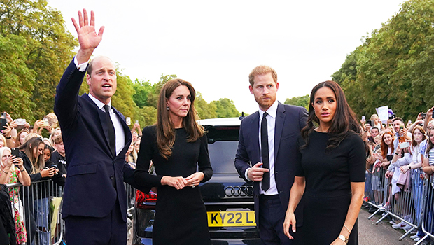 Catherine, Princess of Wales, Prince William, Prince of Wales, Prince Harry, Duke of Sussex, and Meghan, Duchess of Sussex