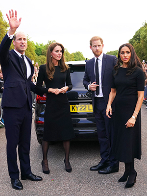 Catherine, Princess of Wales, Prince William, Prince of Wales, Prince Harry, Duke of Sussex, and Meghan, Duchess of Sussex