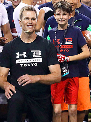 Tom Brady has a message for nearly 6-foot-4 son Jack - “Not yet kid!!!”