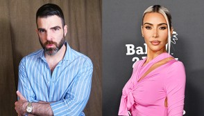 Zachary Quinto and Kim Kardashian