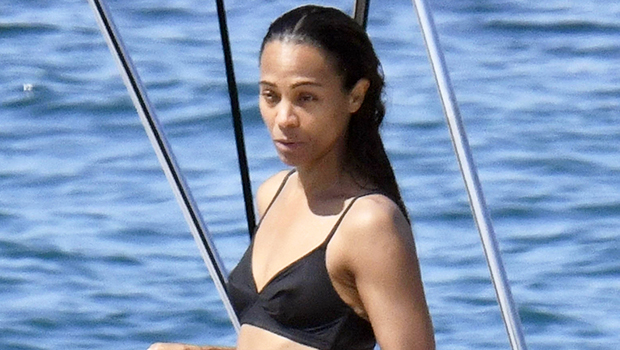 Zoe Saldana Shows Off Tattoo Of Her Husband’s Face While Topless In New Video