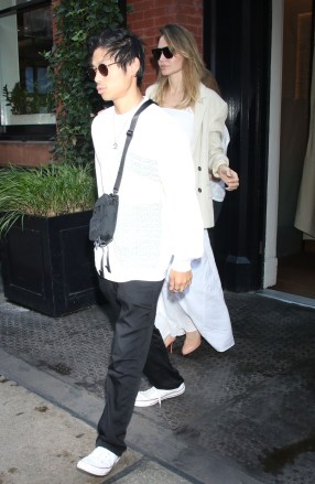 Pax Jolie-Pitt and Angelina Jolie seen leaving Soho Hotel
Angelina Jolie out and about, New York, USA - 18 Aug 2023