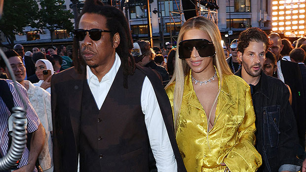 Beyoncé & Jay-Z Hold Hands On Date Night At Pharrell’s Louis Vuitton Show In Paris: Photos