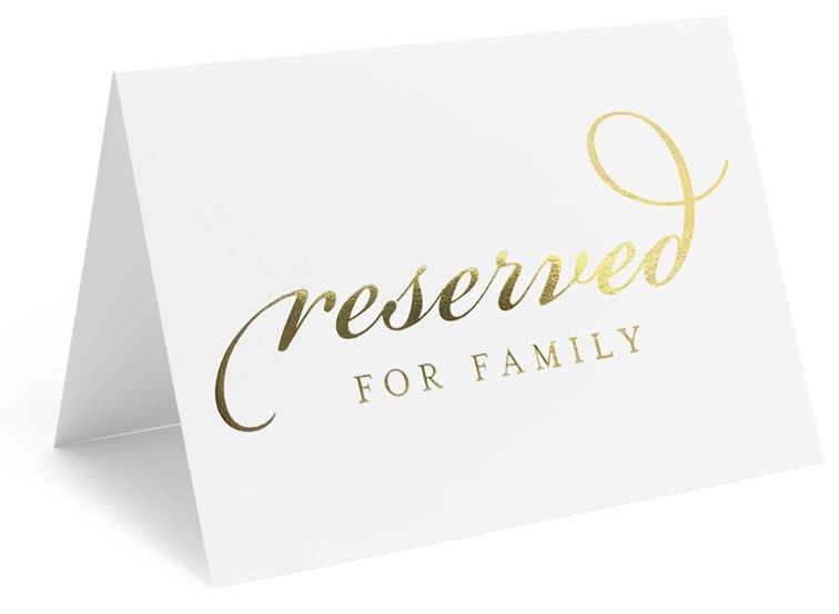 bliss collection wedding reserved sign