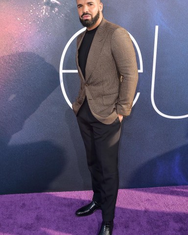 Rapper Drake arrives at the Los Angeles Premiere Of HBO's 'Euphoria' held at the ArcLight Cinerama Dome on June 4, 2019 in Hollywood, Los Angeles, California, United States.
Los Angeles Premiere Of HBO's 'Euphoria', Hollywood, USA - 04 Jun 2019