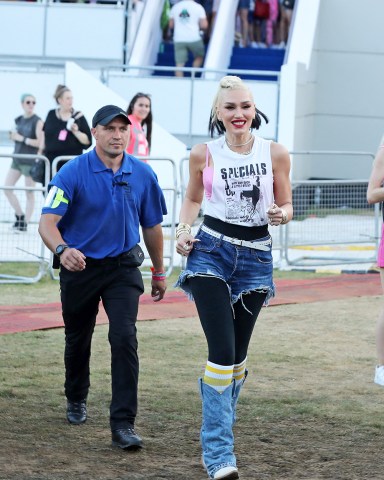 EXCLUSIVE: Gwen Stefani surprises fans as she runs across the field after her performance to watch Pink at American Express presents British Summer Time festival in Hyde Park. The 53-year-old stunner got very emotional as Pink tells the crowd what an incredible songwriter Gwen is and started to cry. 26 Jun 2023 Pictured: Gwen Stefani. Photo credit: MEGA TheMegaAgency.com +1 888 505 6342 (Mega Agency TagID: MEGA1000512_019.jpg) [Photo via Mega Agency]