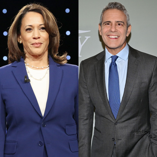 Kamala Harris and Andy Cohen