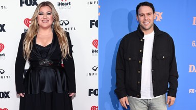 Kelly Clarkson and Scooter Braun