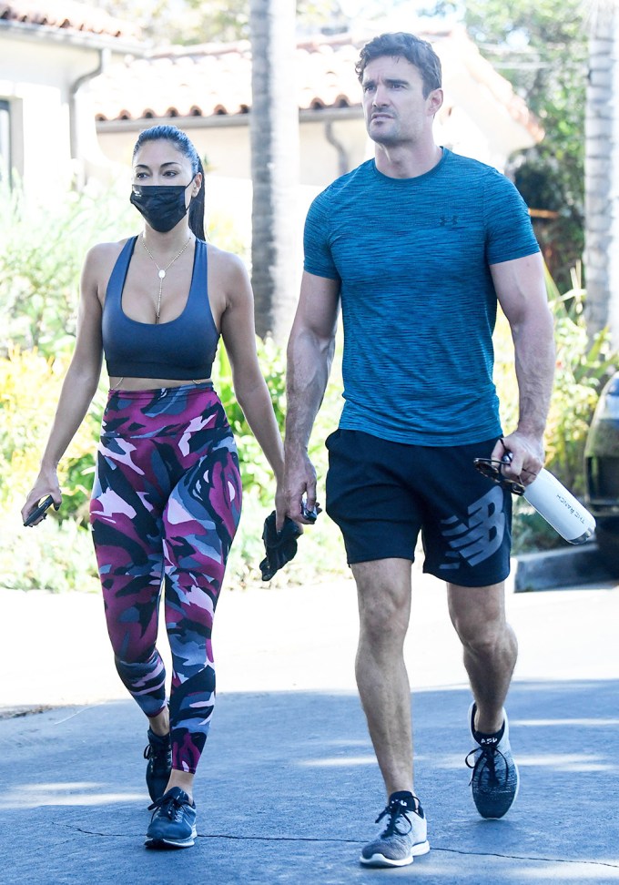 Nicole Scherzinger & Thom Evans After A Workout