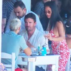 American singer Nicole Scherzinger celebrate her 44th birthday with boyfriend Thom Evans an friends in Mykonos, Greece