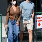 EXCLUSIVE: Nicole Scherzinger and Thom Evans leave Chin Chin after lunch