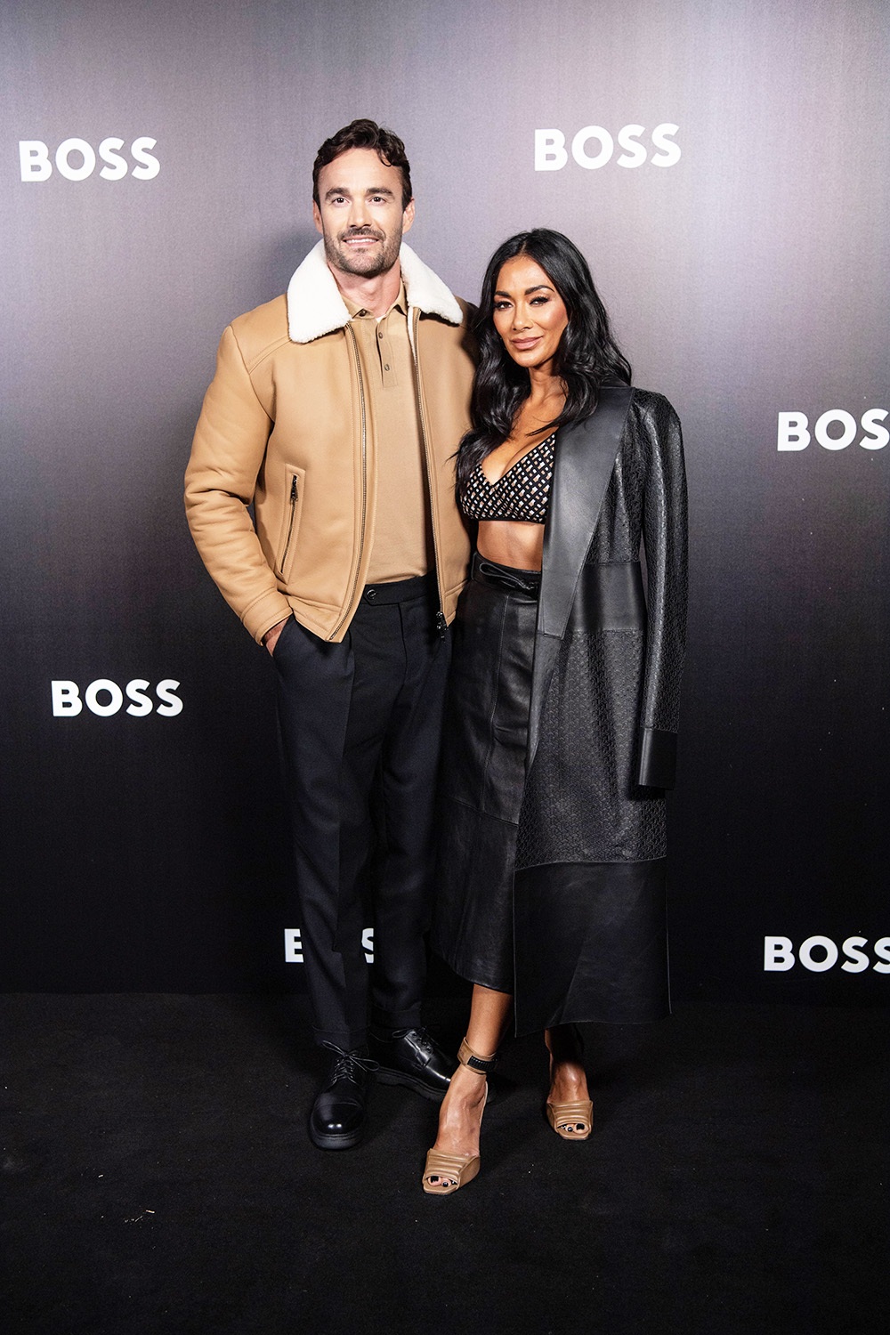 Thom Evans and Nicole ScherzingerBoss show, Arrivals, Fall Winter 2022, Milan Fashion Week, Milan, Italy - 22 Sep 2022