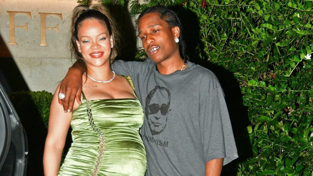 Rihanna In Green Mini Dress With A$AP Rocky In Barbados: Photos ...