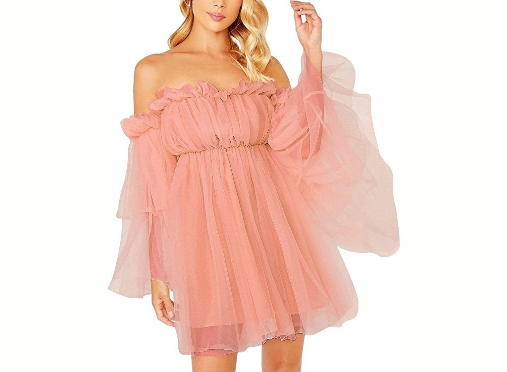 Romwe Romantic Flounce Dress