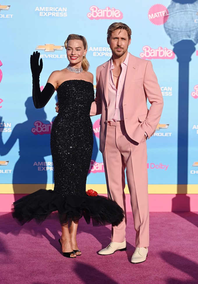 Margot Robbie & Ryan Gosling At The World Premiere