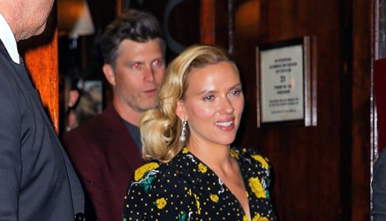 scarlett johansson, colin jost