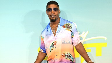 Jamie Foxx poses at the 'Day Shift' film premiere in Aug. 2022
