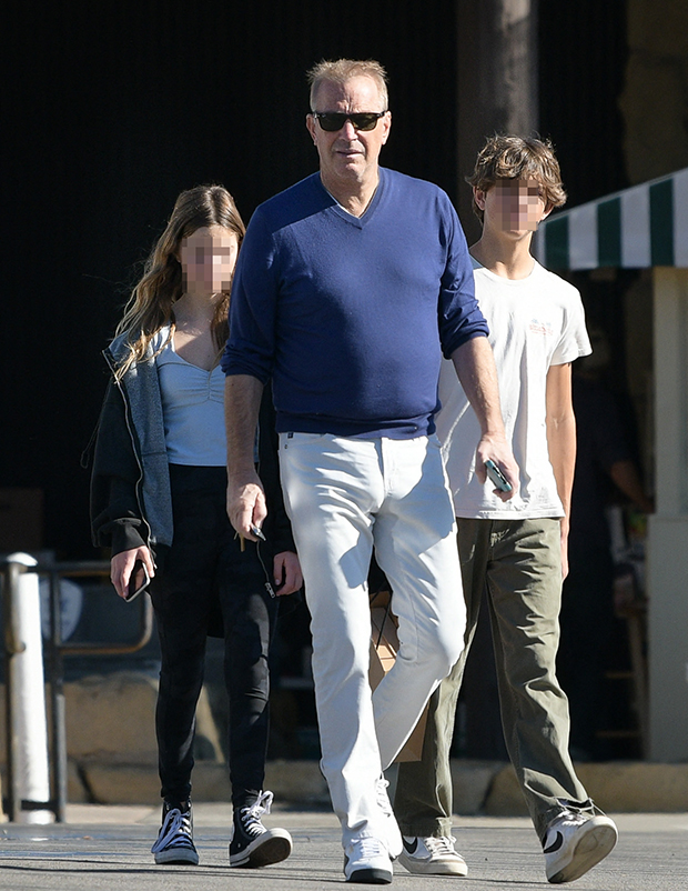 Kevin Costner and kids