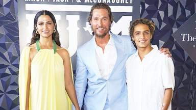 Camila Alves McConaughey, Matthew McConaughey and their son Levi Alves McConaughey