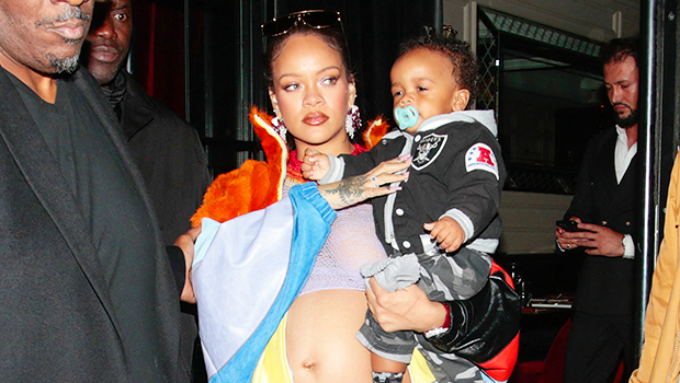 Pregnant Rihanna Bares Baby Bump In Crop Top, Unbuttoned Jeans
