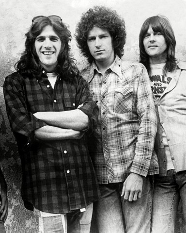 The Eagles, l to r: Bernie Leadon, Glenn Frey, Don Henley, Randy Meisner, Don Felder, ca. early 1970s. Historical Collection