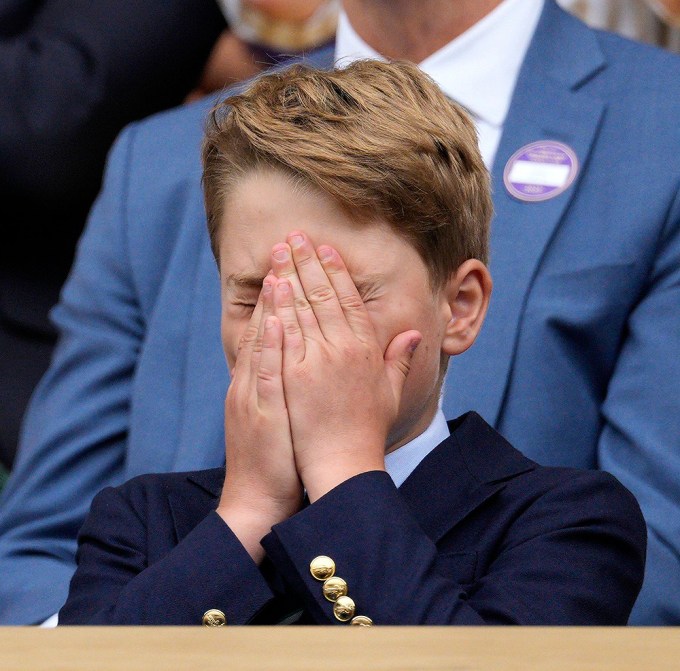 Prince George in his seat
