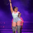 Ashanti showing off her curves at her concert tonight in Sacramento