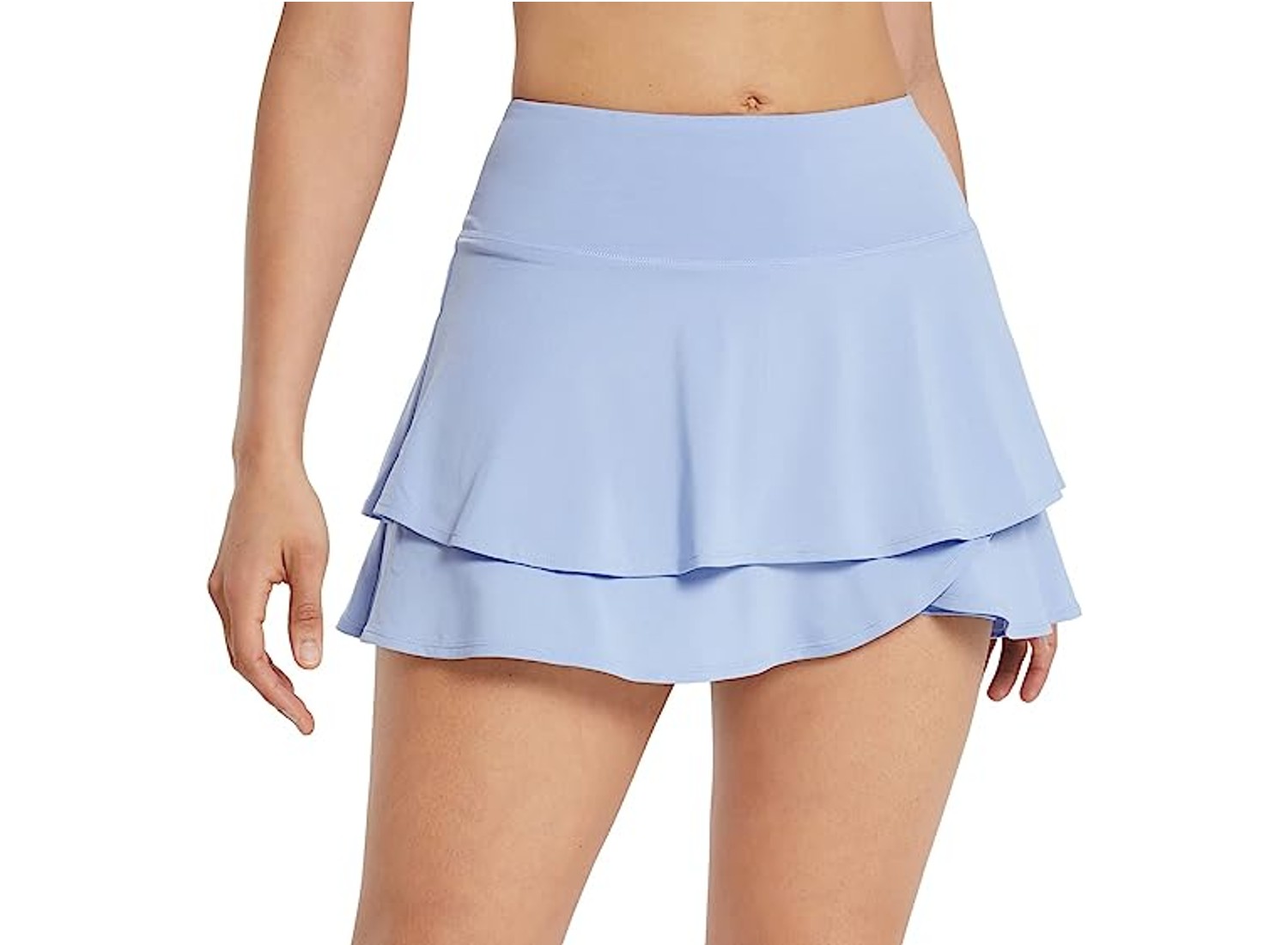 Baleaf Layered Ruffle Mini Tennis Skirt