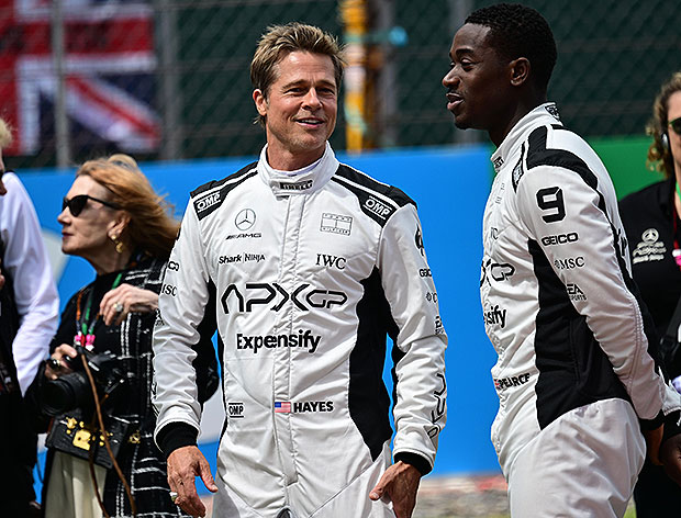 Brad Pitt & Damson Idris For F1 Movie: Photos – Hollywood Life