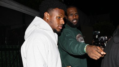 LeBron James seen for the first time arriving at hospital after son Bronny,  18, suffered cardiac arrest