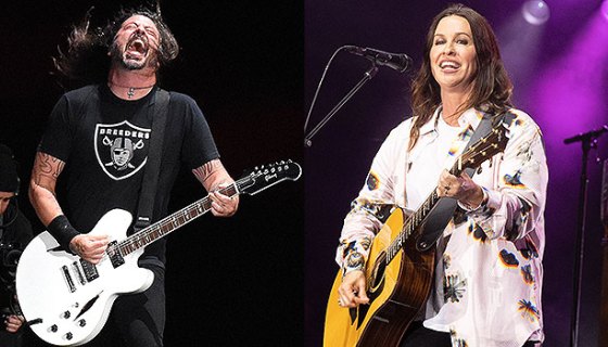 Alanis Morissette and Dave Grohl