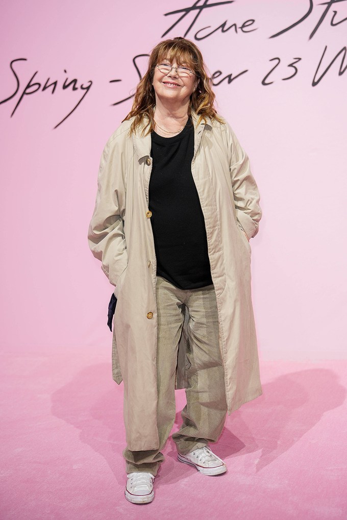 Jane Birkin at a fashion show