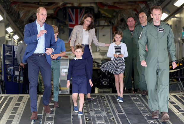 Prince William and kids military air show