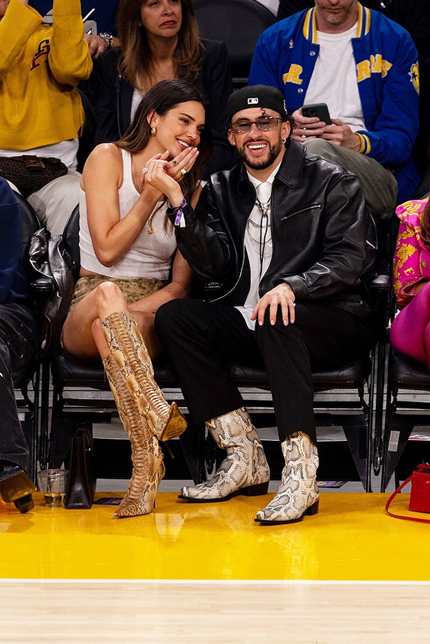 Bad Bunny goes incognito while leaving a Lakers game in Los