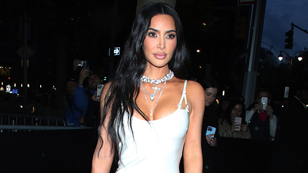 Kim Kardashian Stuns In Plum D&G Gown With Thigh-High Slit In Italy After Fight With Kourtney: Photos
